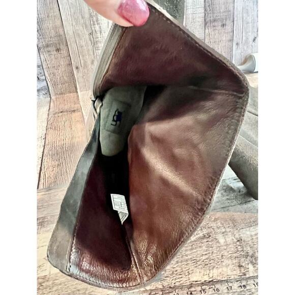 UGG Australia 3282 Cailyn Western Mid Calf Brown Suede Distressed Boot‎ sz 9 - Picture 11 of 13